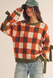 ***PREORDER***Harvest Plaid Sweater(ETA 10/30)