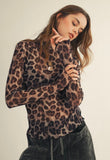 ***PREORDER***Leopard Mesh Top