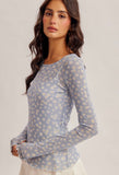 ***PREORDER***Daisy Mesh Top