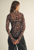 ***PREORDER***Leopard Mesh Top
