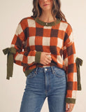 ***PREORDER***Harvest Plaid Sweater(ETA 10/30)