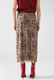 ***PREORDER***Leopard Mesh Skirt