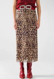 ***PREORDER***Leopard Mesh Skirt