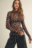 ***PREORDER***Leopard Mesh Top