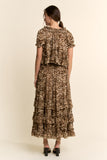 ***PREORDER***Leopard Skirt Set