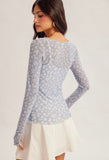 ***PREORDER***Daisy Mesh Top