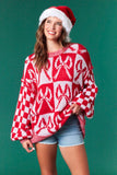 ***PREORDER***Christmas Bow Check Sweater