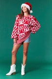 ***PREORDER***Christmas Bow Check Sweater