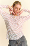 Checkered Mesh Top