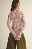 Floral Mesh Top
