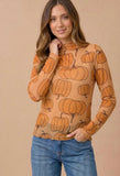 ***PREORDER***Pumpkin Mesh Top(ETA 8/21)
