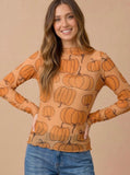 ***PREORDER***Pumpkin Mesh Top(ETA 8/21)