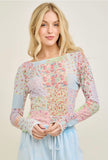 ***PREORDER***Patsy Mesh Top(ETA 5/31)