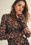 ***PREORDER***Leopard Mesh Top