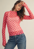 ***PREORDER***Dot Mesh Top