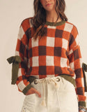 ***PREORDER***Harvest Plaid Sweater(ETA 10/30)