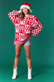 ***PREORDER***Christmas Bow Check Sweater
